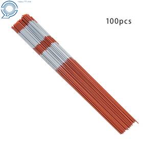 Hp37638 Happy19star 100 Pcs 5/16 Inch Diameter Orange Snow Stakes Driveway Markers With Reflective