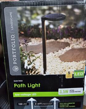 0904714 Harbor Breeze 1 Low-voltage Led Path Light Matte Black Finish - New
