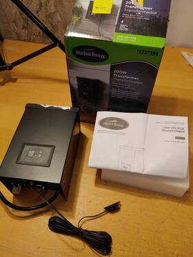 1237384 Harbor Breeze 200w 12 Volt Multitap Transformer For Landscape Lighting