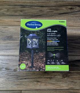 4108902 Harbor Breeze Led Path Light Low Voltage Hardwired Matte Black 100 Lumens 2.7w