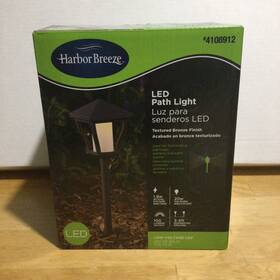 4108912 Harbor Breeze 100-lumen 1.9-watt Bronze Low Voltage Hardwired Led Path Light-new