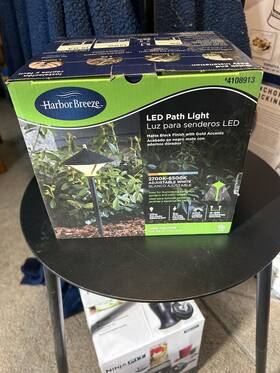 4108913 Harbor Breeze Matte Black Low Voltage Led Outdoor Path Light Adjustable Lighting