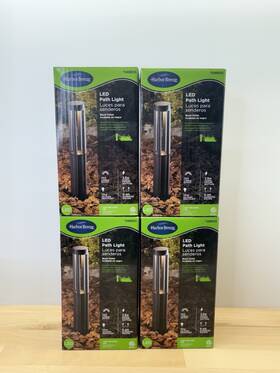 5488935 Harbor Breeze Led Path Light Low Voltage Black Finish Wired Lot Of 4