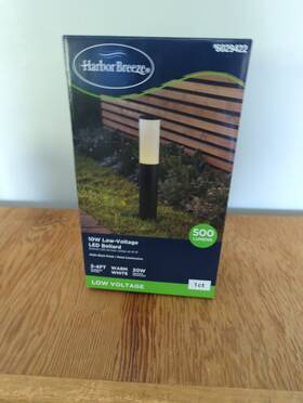 Harbor Breeze 815710020411 Led Motion Sensor Outdoor Walkway Bollard Light 10w Low Voltage