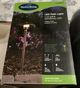 Harbor Breeze 822985533300 130lm 5w Copper Low Voltage Plug-in Led Outdoor Path Light 3000k