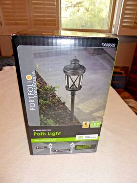 0688502 Harbor Breeze 836071007545 Portfolio Led Path Light Matte Oil Rubbed Bronze Finish Low Voltage New