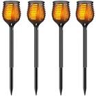 Hbd-001 Aptoyu Solar Lights Outdoor Waterproof Flickering Flames Torch 696395803762