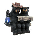Hd11580 Zeckos So Happy Together Black Bear Couple Solar 817834010217