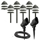 Hd28905bkr Hampton Bay Low Voltage Halogen Path Light And Flood Kit