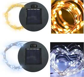 Hdoomn 744110048346 Solar-replacement Top Lantern Waterproof String - 2 Packs Round Panels Copper Wi