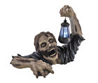 Hh36150 Zeckos Dead Rising Zombie Holding Lantern Solar Powered 421034210393