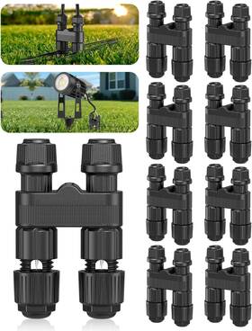 Hiboitec 445057615600 Low Voltage Wire Connectors 12 Pack Waterproof Landscape Lighting