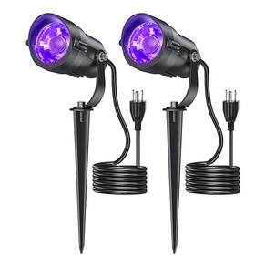 Ip65 Hiboitec 635405286911 Halloween Black Light Spotlight Outdoor 12w Waterproof Led Spot