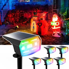 Zj-ty003 Hiboitec Solar Spot Lights Outdoor Color Changing 59led Landscape Lighting So