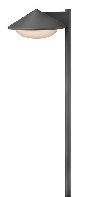 1502cy-ll Hinkley Path Contempo Led 8 Inch Brick And Step Light In Charcoal Gray