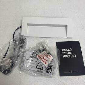 1557sw Hinkley Taper Led 8 Inch Step Light In Satin White