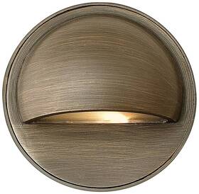 16801mz-ll Hinkley Hardy Island 3 1/2 Inch H Bronze Led Round Eyebrow Deck Sconce