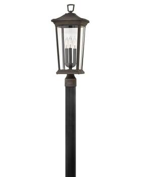 2361oz-ll Hinkley Oil Rubbed Bronze Led Post Top Pier Mount From The Bromley Collection