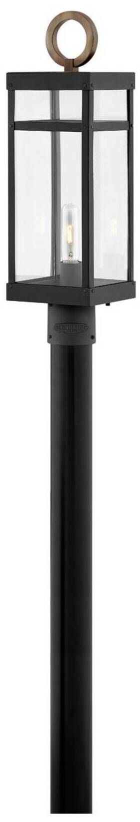 2801bk-ll Hinkley Porter 22 3/4 Inch High Black Led Outdoor Post Light