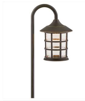 15030tk-ll Hinkley Lighting Freeport 12v Led Path Light Black/seedy Glass