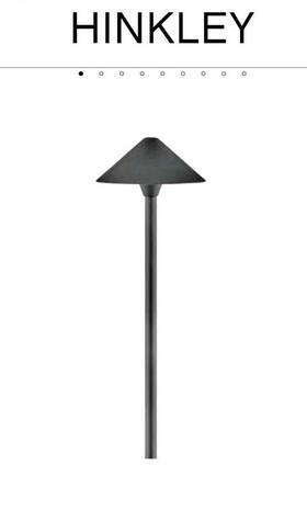 16016bk-ll Hinkley Lighting Springfield 150 Lumens Black Low Volt Hardwired Led Outdoor Path Light