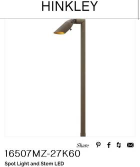 16507mz-27k60 Hinkley Lighting Hardy Island - Low Voltage 1 Light Accent Spot