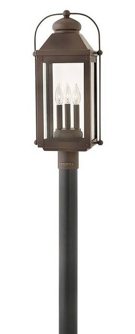 1851lz-ll Hinkley Lighting - Three Light Post Top/ Pier Mount Outdoor Anchorage 3