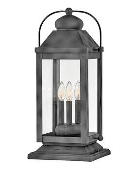 1857dz-lv Hinkley Lighting 1857-lv Anchorage 12v 10.5w 3 Light 24 Inch Tall - Aged Zinc