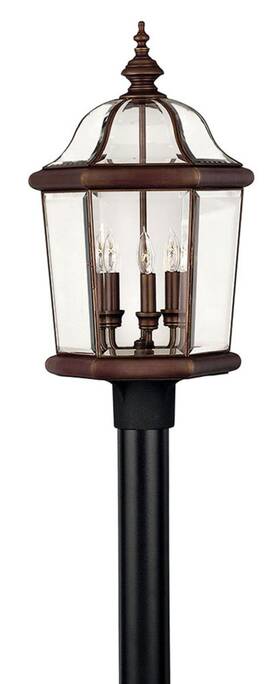 2451cb Hinkley Lighting H2451 Augusta 3 Light 23.25 Inch Tall Post - Multicolor