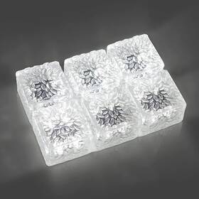 Hoflyw 313084444425 6 Pack Solar Brick Lights Landscape Path Light Garden Decoration Yard Paver Road
