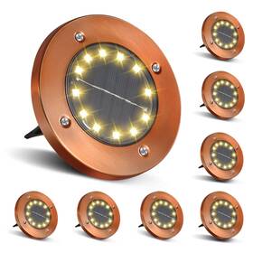 Dmd01 Hoflyw Outdoor In-ground Lights Solar Disc Garden In Gro