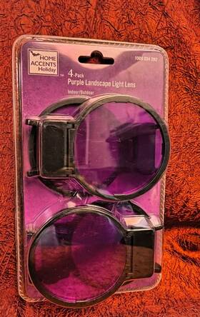 Home Accents Holiday 940500324647 - Purple Landscape Light Lens Four Pack New