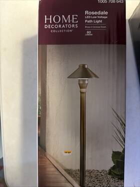 Home Decorators Collection 107275827163 Hdc Led Low Voltage Path Light Brass Bronze Finish 80lm