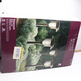 Ipx5 Home Decorators Collection 842674053964 2-pk Solar Path Light Glass/metal 2700k 25lm