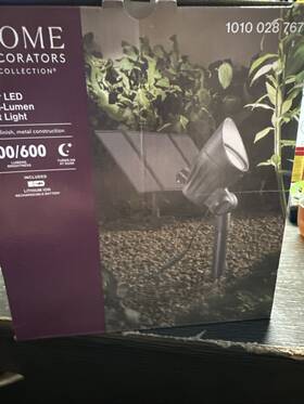 C724001-009 Home Decorators Collection 4pkhome Ledhigh-low Outdoor Solar Spot Light Metalblack