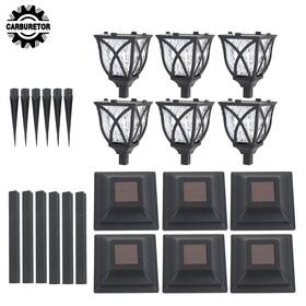 Hgf154840 Home-garden-fix 6 Pcs Solar Pathway Powered Energy Saving For Outdoor Walkway Landscape Lights