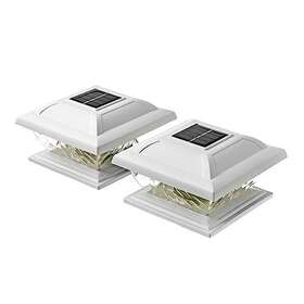 Home Zone 889526433017 Living Solar Post Cap Lights - Decorative Led Outdoor W