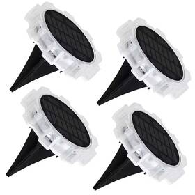 Ip65 Honbei 445014588589 4pack Black Led Weather Resistant Path Light Dusk To Dawn Solar Powered Ou