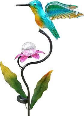Lh0101032788 Hongland Outdoor Solar Lights For Garden Decor - 46 Inch Hummingbird