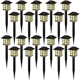 Wa-hortsun-1769 Hortsun 20 Pack Solar Pathway Lights Outdoor Garden Waterproof Led Landscape L
