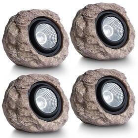 Hq-006 Hqian Sat 4 Pack Solar Garden Lights Outdoor Super Bright Rock Spot Ligths Outdoo