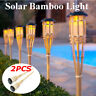 Htz9681319 Solar Bamboo Torches Tiki Led Light Lamp Warm 6212798528497
