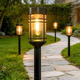 Huaxin Dongguan Lighting Co. Ltd. 445020782711 Solar Pathway Lights Outdoor 8 Packs Powered Garden Waterproof Aut