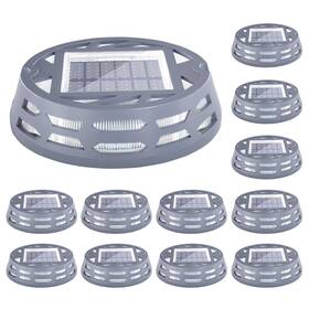 Huyieno 717522358754 Solar Deck Lights Outdoor Driveway Marker Dock Led Light 3 Lighting Modes