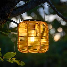 Huyieno 717522358785 2pk Solar Lanterns Outdoor Waterproof Hanging Rattan Lantern Lights Pow