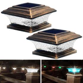 Hy1238c-2 Huyieno Solar Post Cap Lights Outdoor Led Lighting Deck Fence Light 9 Lig