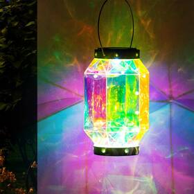 Hy1320 Huyieno Crystal Solar Lanterns Lithium Battery Powered Ultra Bright Decorative Hang Inch