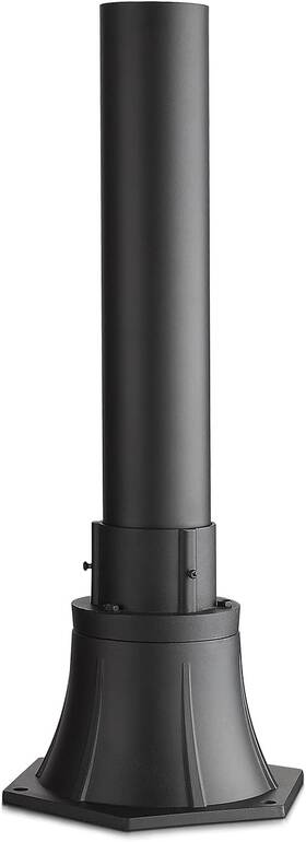 Hwh Investment 313089930916 Outdoor Post Light Pole With Base Outside Lamp Accessories Black Alum
