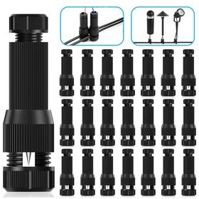 Icreating 707772998916 22pack Low Voltage Waterproof Replacement Landscape Light Cable Con