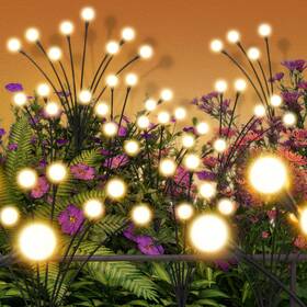 Firefly-512-2 Inboboli Solar Firefly Lights Outdoor 2 Packs 16leds Outside For Garden